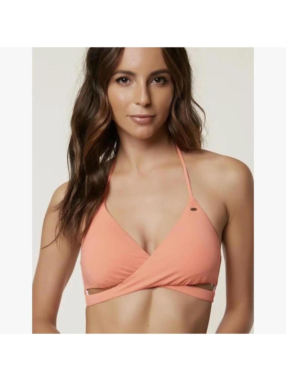 Orange O'Neill bikini top #beachwear